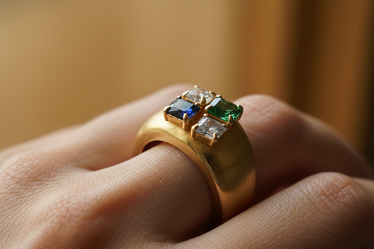 Gold's Patient Heat & the Cool Shock of Stone — A Tactile Dialogue