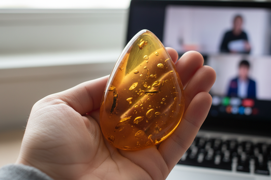 The Amber Threshold: How a Tear-Shaped Stone Became a Symbol for Holding Space in a Fractured World