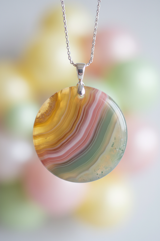 The Harmony Trifecta: How Tri-Color Agate Pendants Balance Mind, Heart, and Spirit in Modern Spiritual Practice