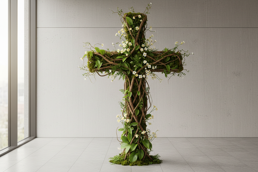 The Living Cross: How Natural Materials Transform Religious Symbolism into Contemporary Spiritual Practice