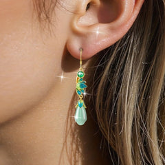 925 Silver Magnolia Earrings - Harmonious Energy for Daily & Special Occasions