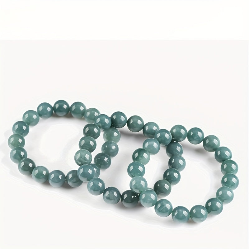 Men's & Women's Natural Stone Bracelet - Teal Beads for Harmony & Balance