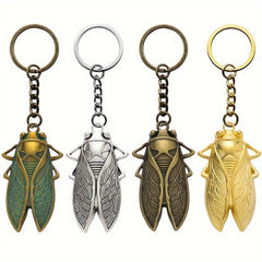 Cicada Alloy Keychain – Transformative Energy Charm for Keys & Bags   Protection, Renewal & Good Fortune