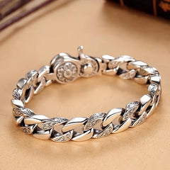 Six-Character Mantra Rotatable Wide Bracelet   Grounding Protection, Prosperity Flow & Mind-Body Harmony Energy