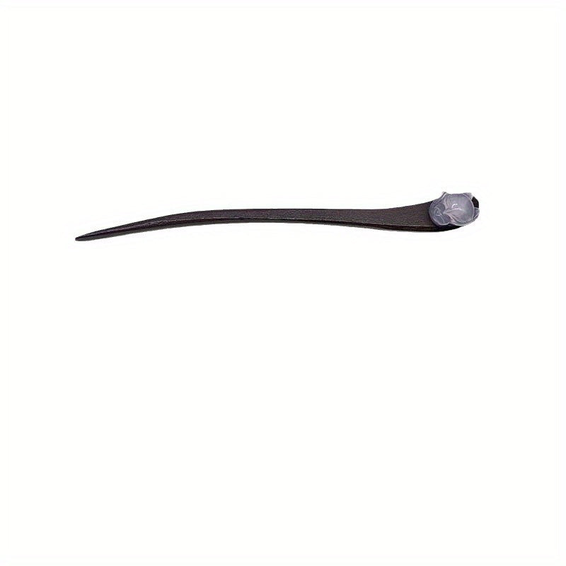 Ancient Small Wood Hairpin - Classical Simple Hanfu Hair Accessories with Natural Energy Flow