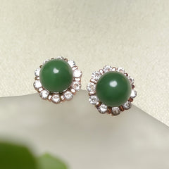 Boho Natural Stone Earrings - Copper Alloy Hoops for Men & Women - Spiritual Energy & Harmony