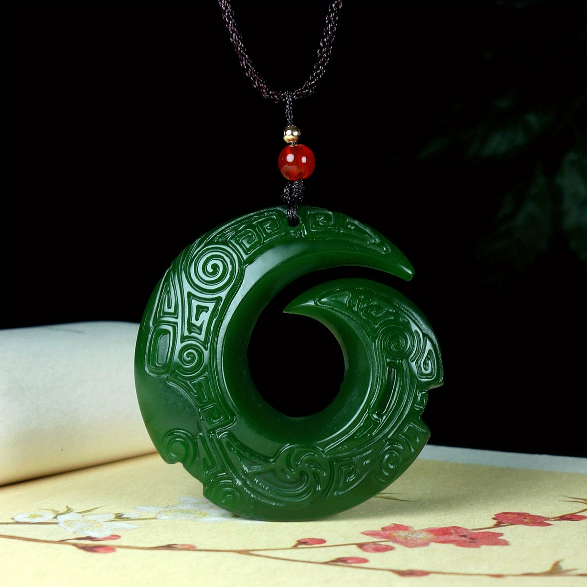 Imitation Artificial Jade Necklace - Lucky Turning Point for Couples Gift