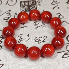 Handmade Elegant Chalcedony Bracelet - Ethnic Style Natural Stone for Spiritual Harmony