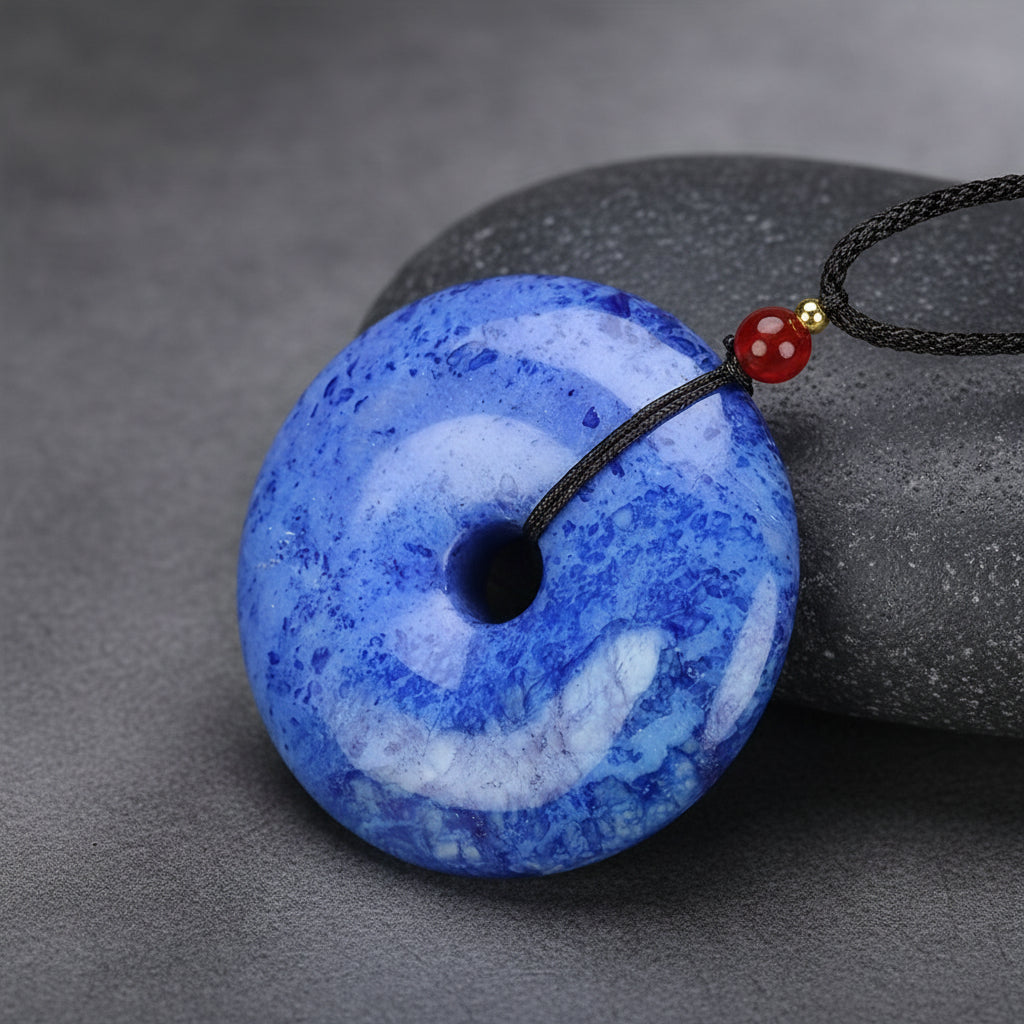 Bohemian Cosmic Galaxy Stone Pendant for Spiritual Intuition, Emotional Healing, and Unisex Style