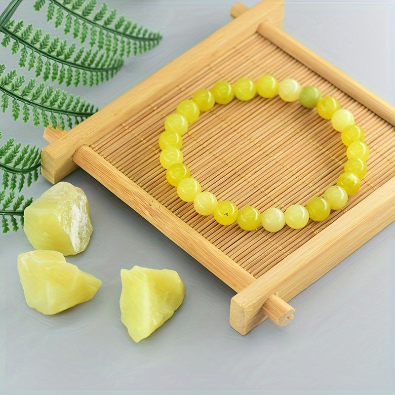 Unique Classic Lemon Stone Bracelet - Natural Energy for Daily Wear & Gifting