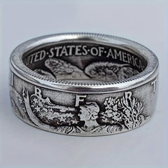 Luxury Geometric Vintage Ring for Men - Enhance Your Style with Elegant Wedding & Engagement Energy