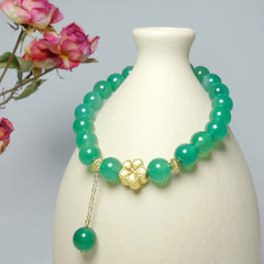 Elegant Natural Stone Agate Pendant Bracelet - Harmony & Grounding Energy