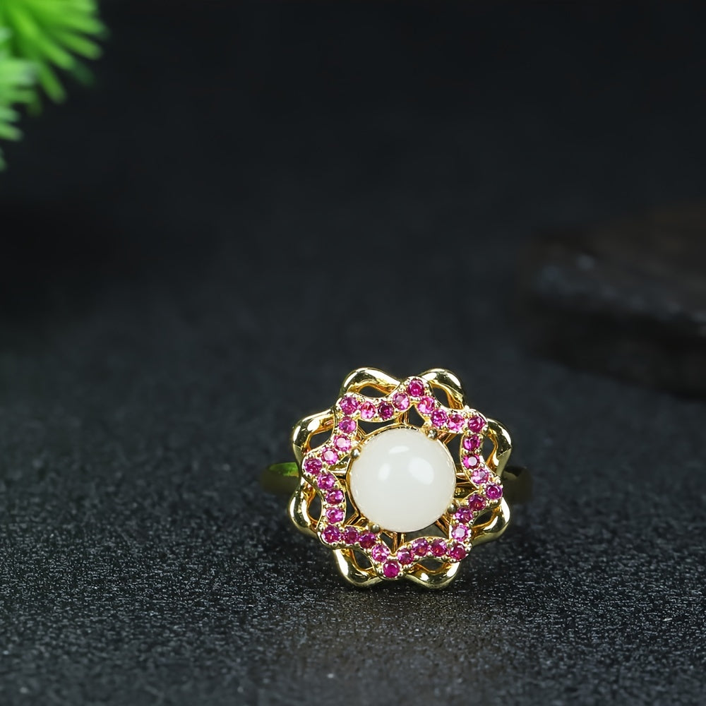 Light Luxury Mint Ring for Emotional Balance, Stylish Commuter Jewelry, and Spiritual Calm