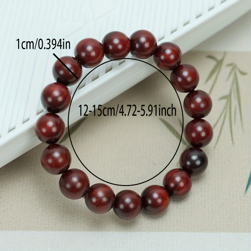 Sandalwood Rosewood Bead Bracelet - Natural Wood Energy for Mindfulness & Daily Harmony