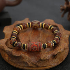 Tianyan eaven’s Eye Silk-Wrapped Agate Energy Bracelet – Protection • Grounding • Prosperity