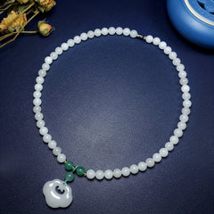 Elegant Natural Stone Necklace - Spiritual Energy & Harmony for Couples