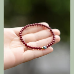 Cinnabar Birth Year Bracelet - Evil Repelling & Safety Protection for Men & Women