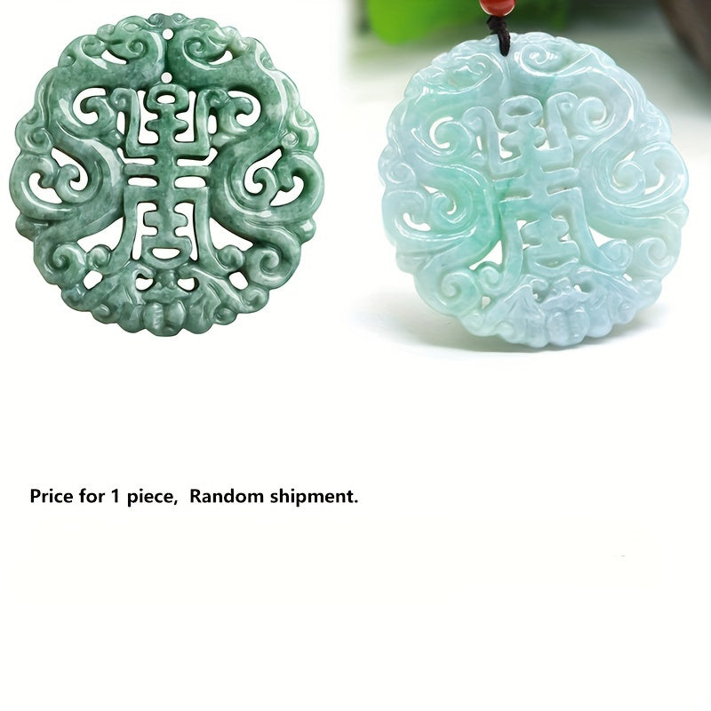 Stone Hollow Zodiac Dragon Sign Pendant – Traditional Symbol for Harmony & Prosperity