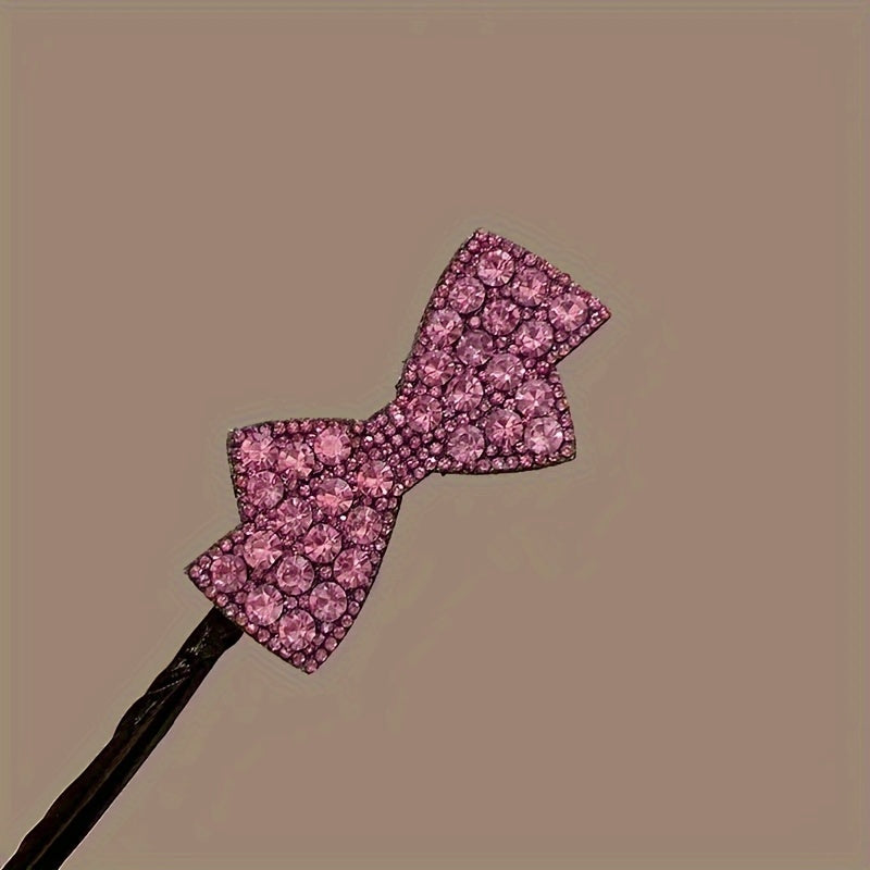 Sparkling Rhinestone Butterfly Hair Clip - Elegant Twist Design for Mind-Body-Spirit Balance