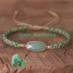 Boho-Chic Green Aventurine Beaded Bracelet - Harmony Energy & Natural Stone Charm
