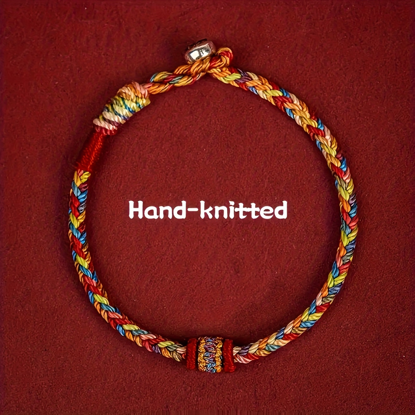 Boho Lucky Charm Bracelet — Handwoven Multicolor Protection & Good Luck Amulet