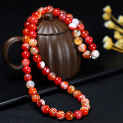 bohemian agate necklace for women&men natural stone pendant for emotional balance and grounding