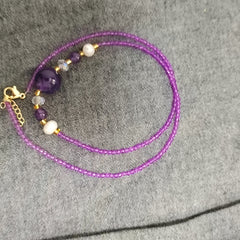 Elegant Garnet & Pink Quartz Necklace for Love, Healing & Emotional Balance