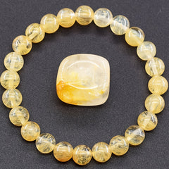 Elegant Watermelon Tea Stone Bracelet - Natural Stone Charm for Daily Wear & Blessing Gifts