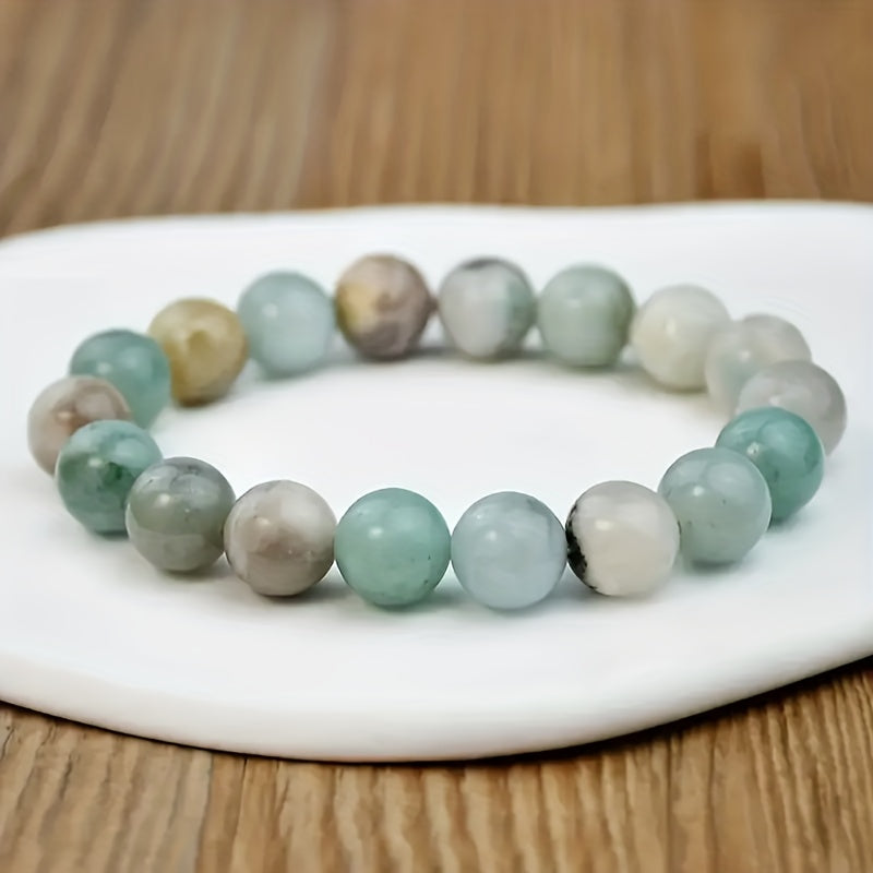 Genuine Amazonite Stretch Bracelets - Energy Healing & Daily Wear for St. Patrick's Day