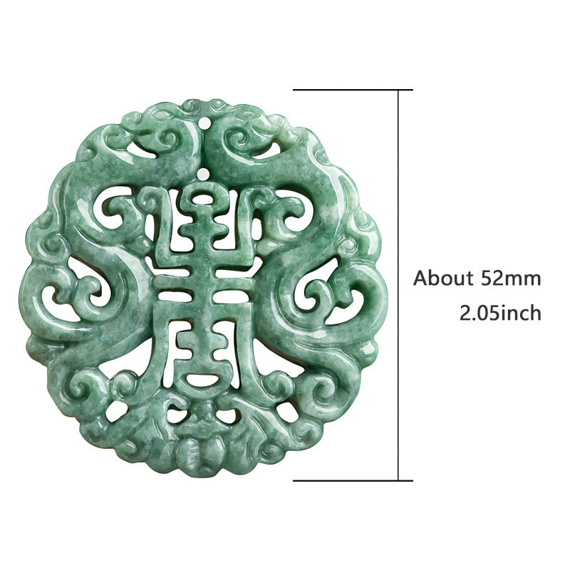 Stone Hollow Zodiac Dragon Sign Pendant – Traditional Symbol for Harmony & Prosperity