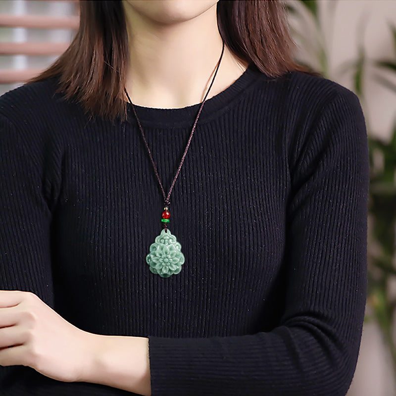 Natural Rose Quartz Pendant Necklace - Harmony & Growth Energy for Daily Wear