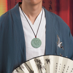 Nature Stone Pendant Necklace - Natural Harmony & Good Luck Energy