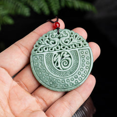 Nature Stone Pendant Necklace - Natural Harmony & Good Luck Energy