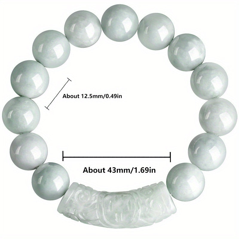 Aesthetic Elegant Natural Stone Bracelet - Lucky Charm for Harmony & Prosperity