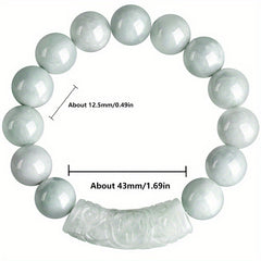 Aesthetic Elegant Natural Stone Bracelet - Lucky Charm for Harmony & Prosperity