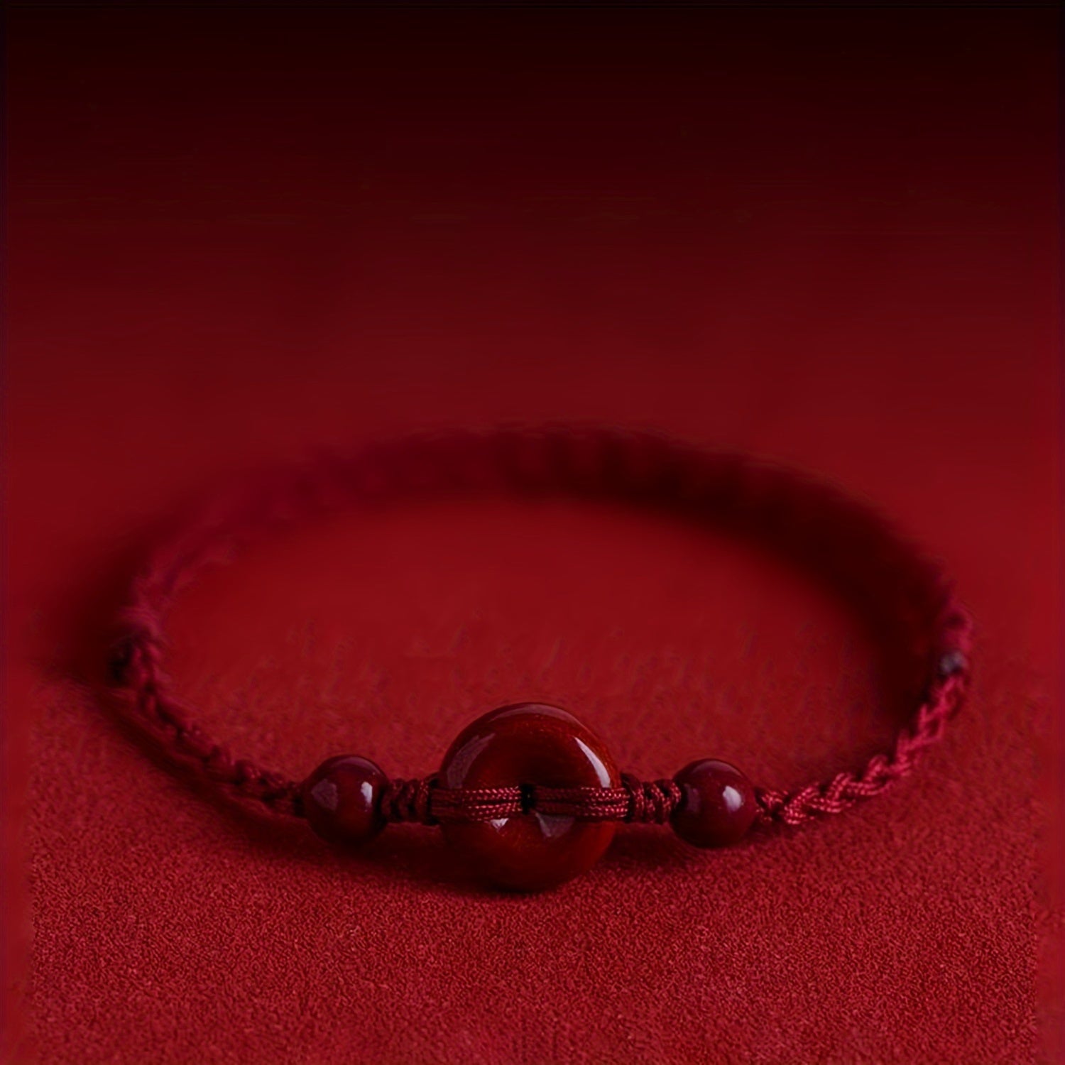 Cinnabar Blessing Red Rope Bracelet — Protection, Prosperity & Positive Energy Talisman
