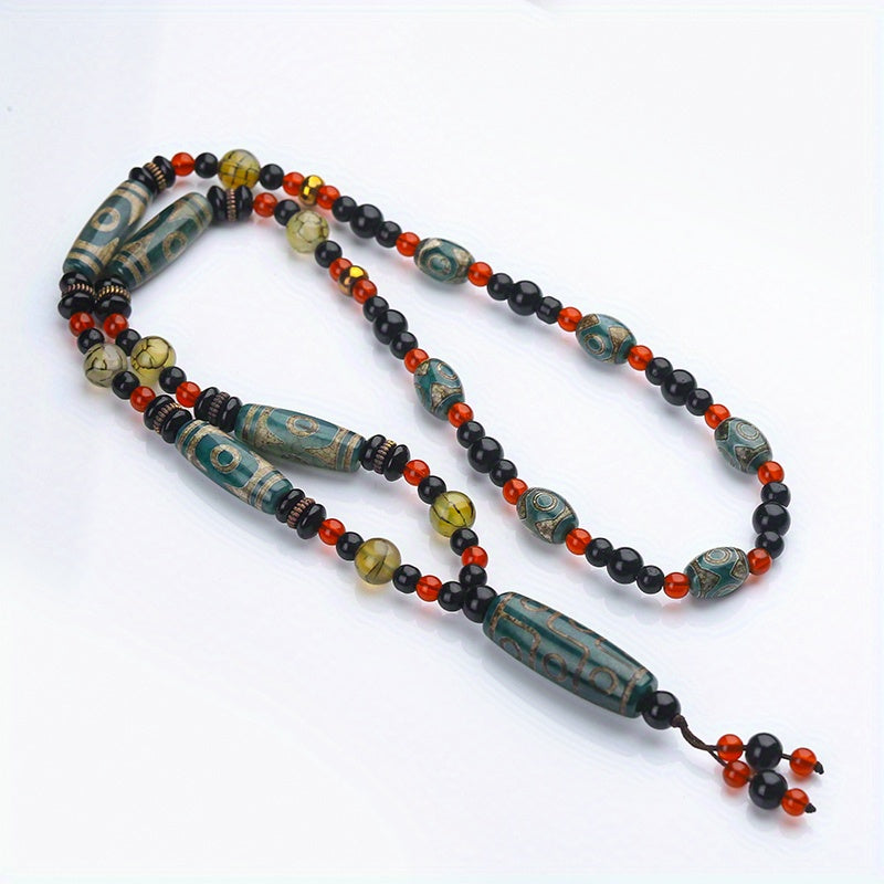 Incorporates spiritual benefits (protection, harmony, vitality) with an eye-catching gradient.