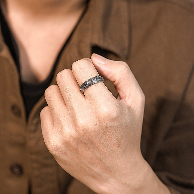 Gothic Zinc Alloy Beast Design Ring — Energy Amulet for Protection & Spiritual Harmony