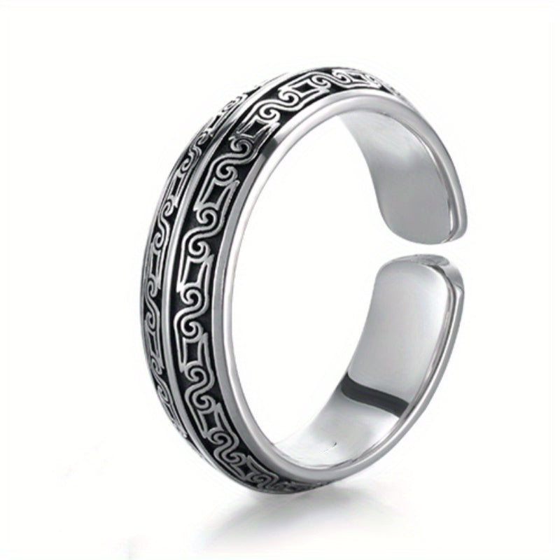 Gothic Zinc Alloy Beast Design Ring — Energy Amulet for Protection & Spiritual Harmony