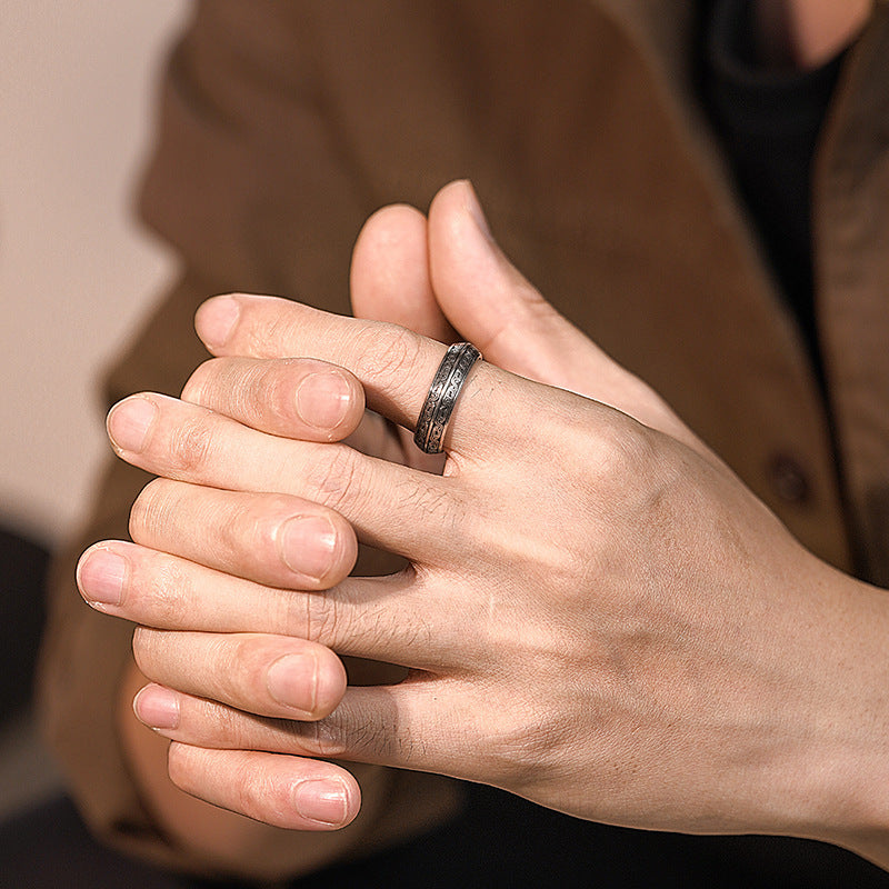 Gothic Zinc Alloy Beast Design Ring — Energy Amulet for Protection & Spiritual Harmony