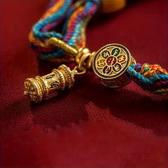 Bohemian Colorful Braided Charm Bracelet — Spiritual Harmony & Positive Energy Talisman