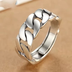 Vintage Sanskrit Mantra Ring – Wealth & Good Luck Energy • Blessed by Monks Adjustable Unisex Band