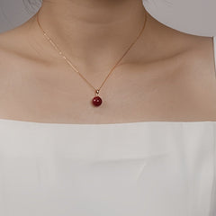 Cinnabar Necklace - S925 Silver Harmony & Protection Talisman