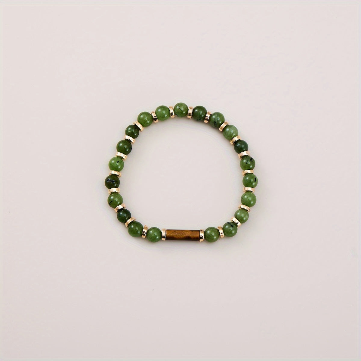 Green Bead Bracelet - Minimalist Energy for Everyday Harmony & Bohemian Style