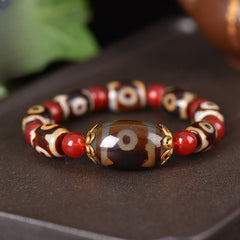 Natural Agate Bead Bracelet – Protective Energy & Harmony for Daily Wear