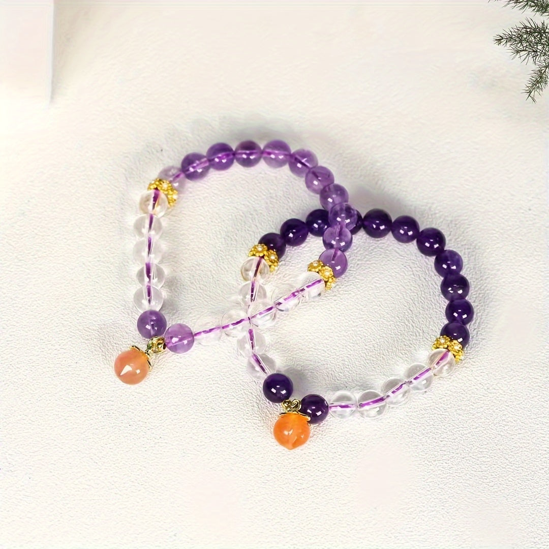 Men's Crystal & Dragon Scale Bracelet for Spiritual Awareness, Inner Peace, and Energetic Balance