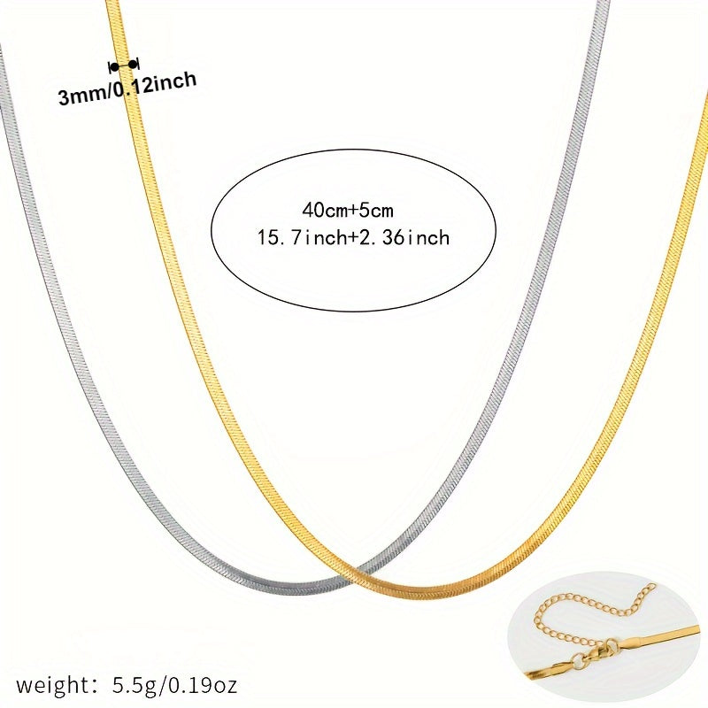 Minimalist Snake Bone Necklace with Positive Energy - European & American Style Collarbone Jewelry