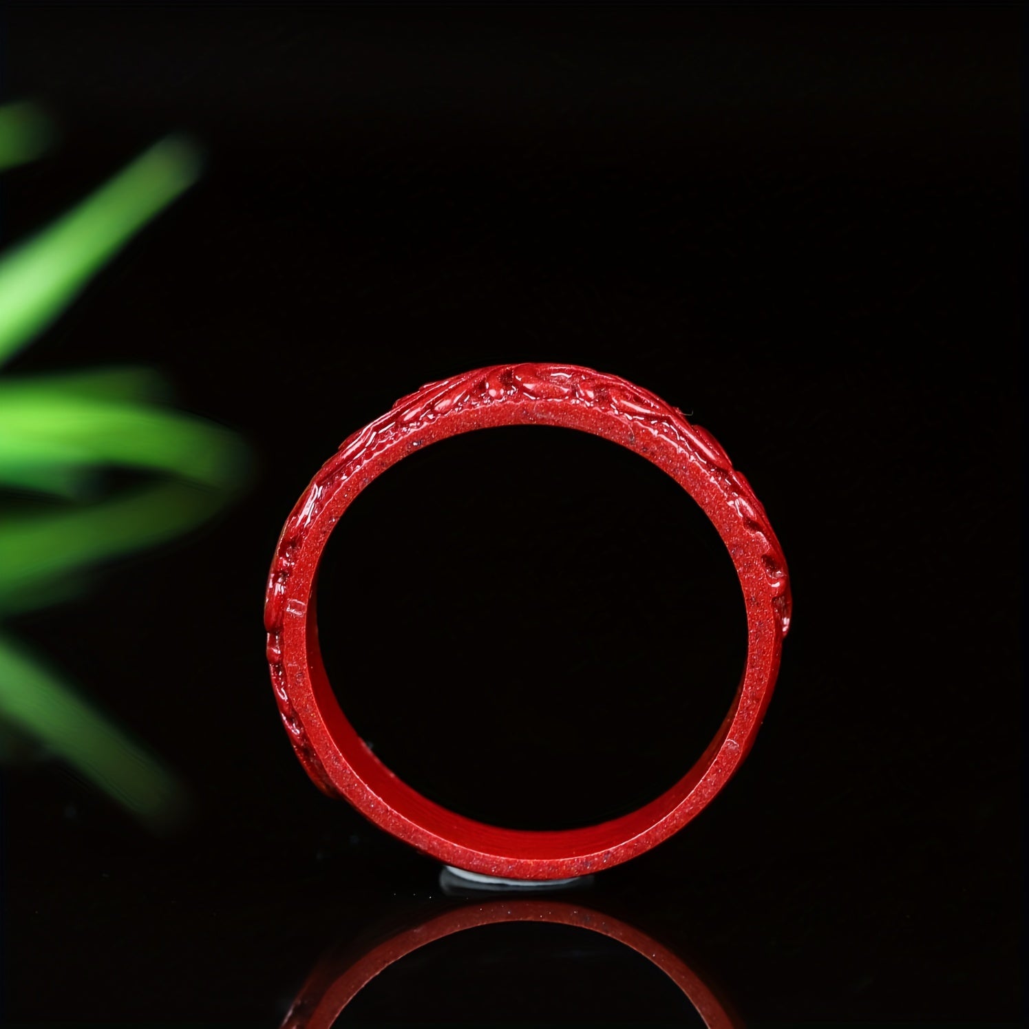 Natural Jute Engraved Ring - Unisex Energy Talisman for Harmony & Protection