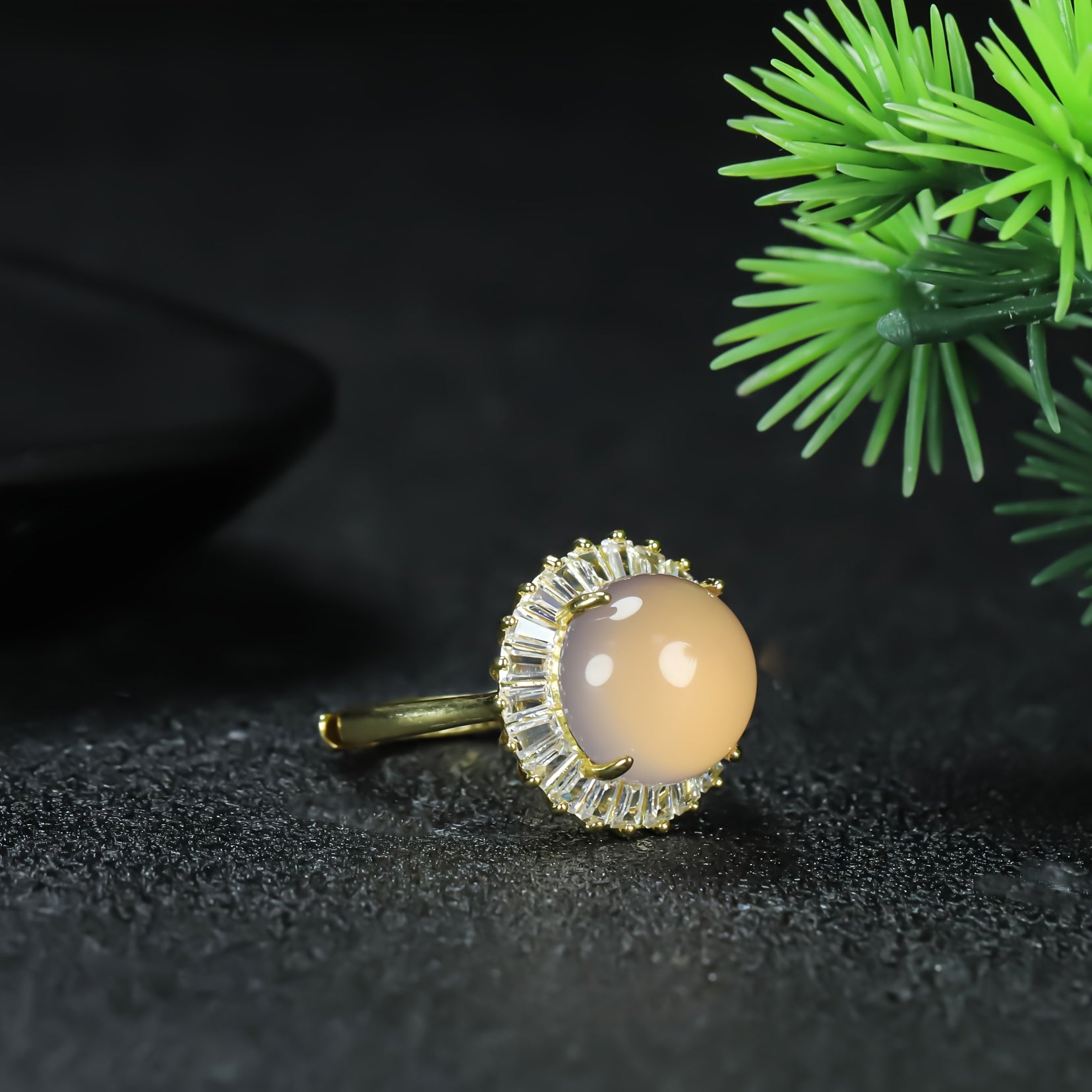 Vintage-Inspired Violet Agate Ring for Men - Elegant Fashion Accessory with Grounding & Confidence Energy