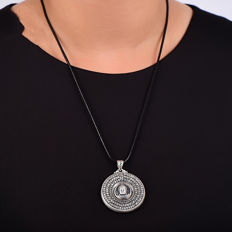 Traditional Chinese Buddha Pendant Necklace - Spiritual Protection & Good Fortune Amulet